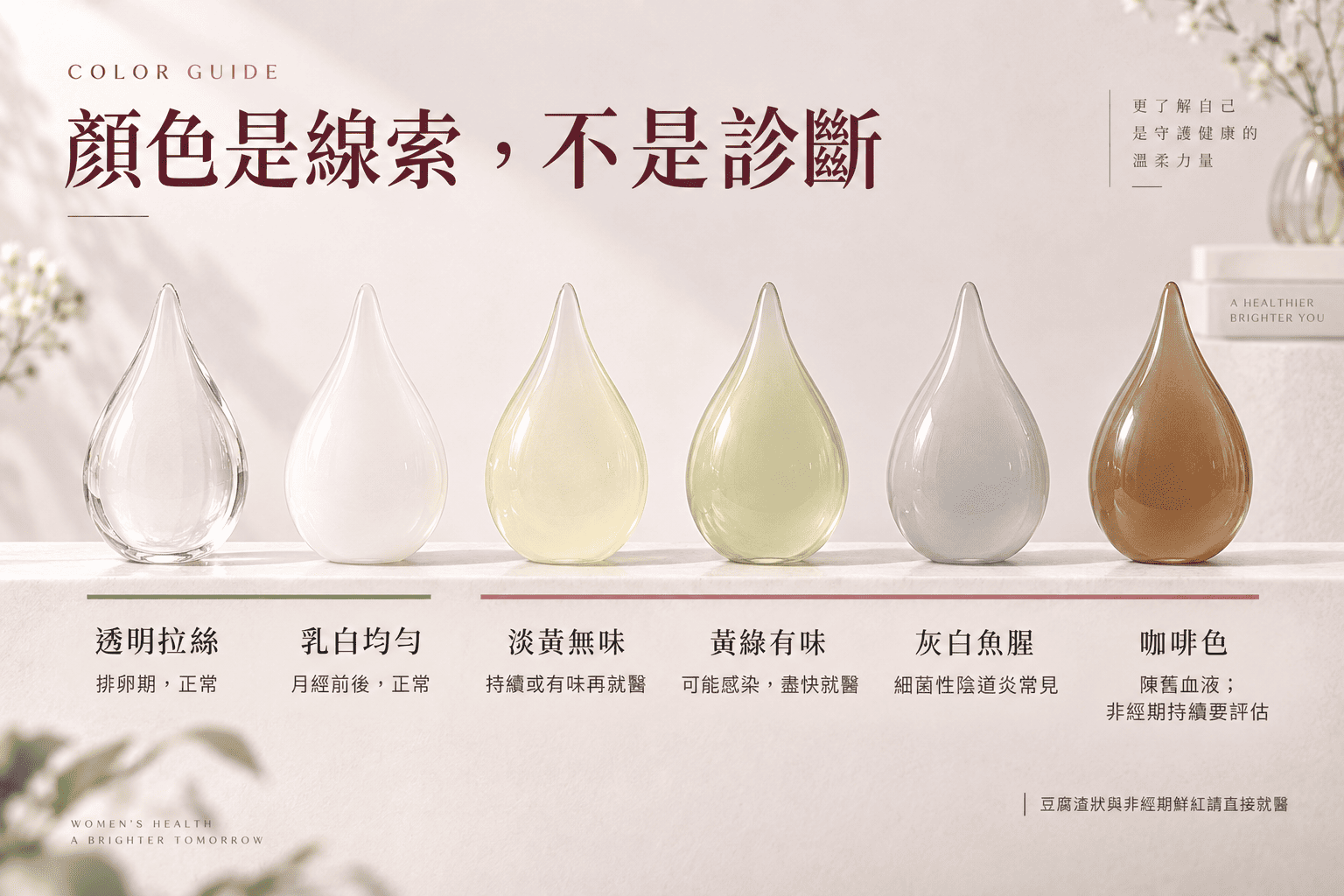 亞洲女性坐在窗邊捧著茶杯，神情平靜，象徵關注自身婦科健康